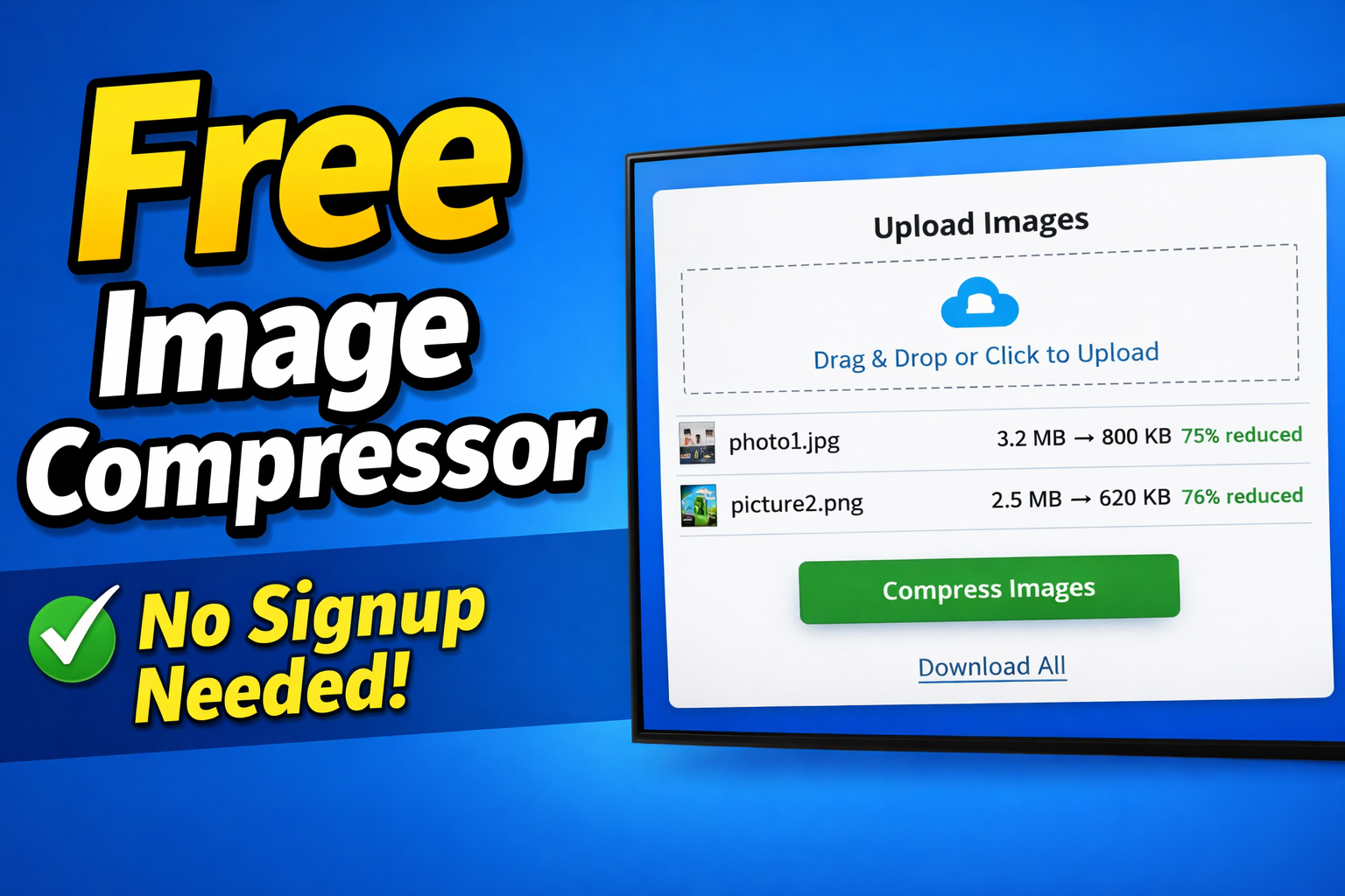 A Simple Way to Compress Images Without Losing Quality